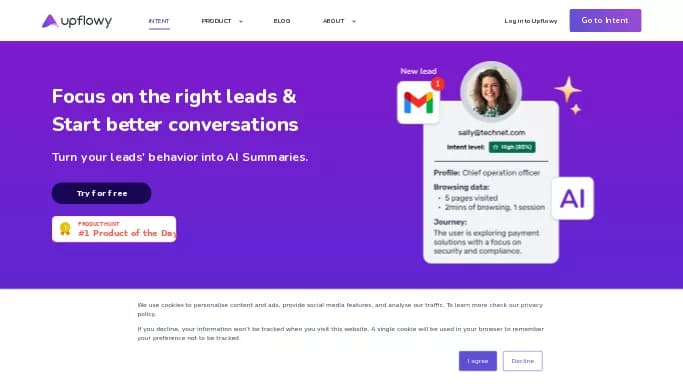 Intent — платная нейросеть   для маркетинга,  для повышения продуктивности. 