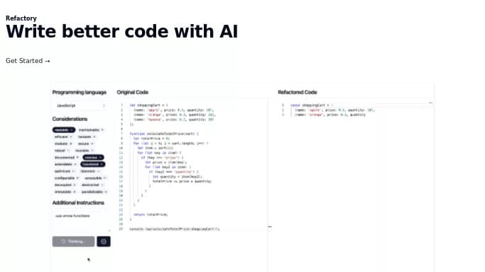 Refactory — бесплатная нейросеть   для разработки программного обеспечения. 
