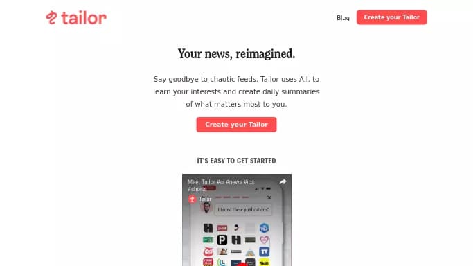 Tailor — бесплатная нейросеть   для повышения продуктивности. 