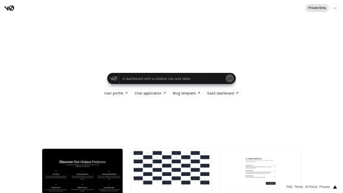v0.dev — бесплатная нейросеть   для no Code/Low Code разработки. 