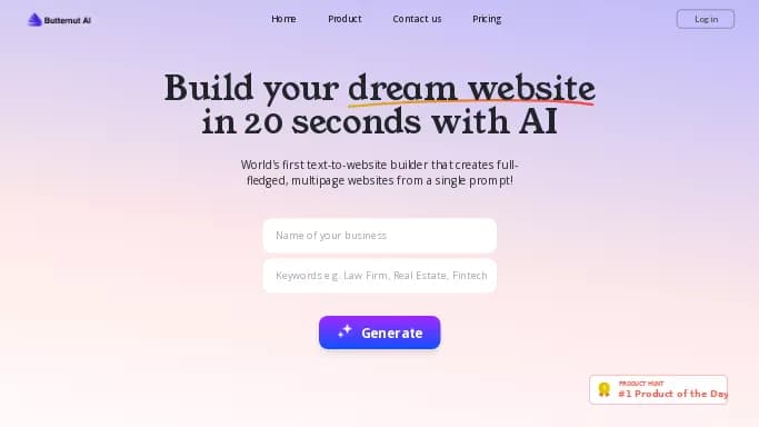 Butternut — платная нейросеть   для no Code/Low Code разработки. Бесплатная версия с ограниченным функционалом, есть платные тарифы.