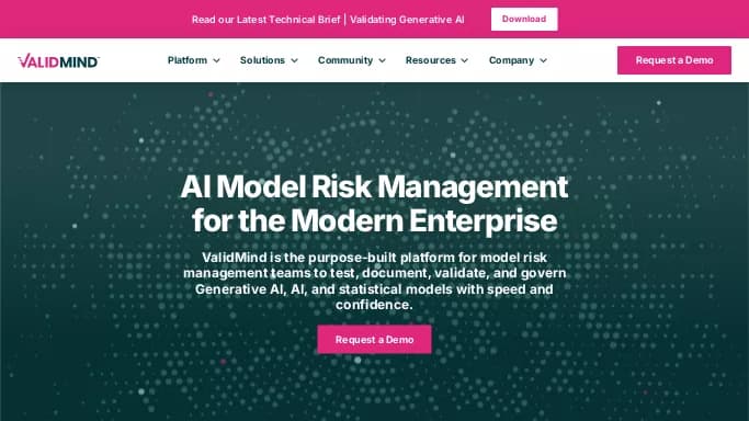 ValidMind — платная нейросеть   для работы с финансами. 