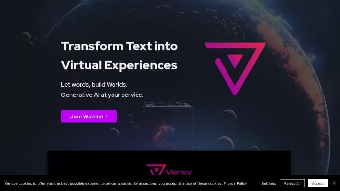 Versy AI — платная нейросеть   для создания видео. Бесплатная версия с ограниченным функционалом, есть платные тарифы.