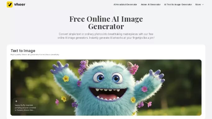 Vheer — бесплатная нейросеть   для создания изображений. 