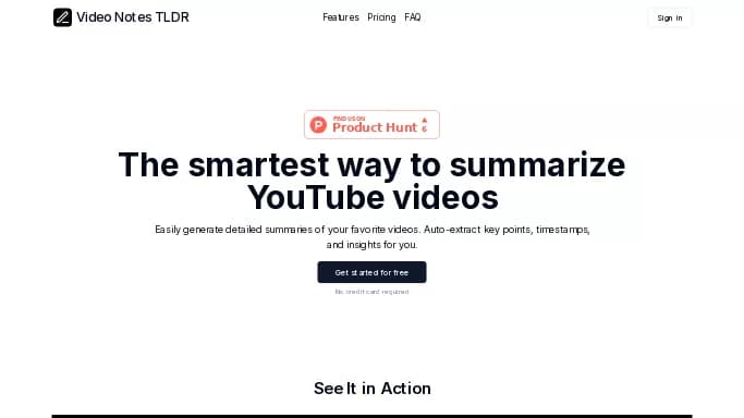 Video Notes TLDR — бесплатная нейросеть   для суммаризации текста,  для повышения продуктивности,  для помощи в образовании. Бесплатная версия с ограниченным функционалом, есть платные тарифы.