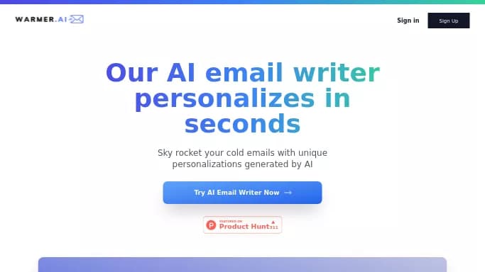 Warmer AI — бесплатная нейросеть   для работы с электронной почтой. Бесплатная версия с ограниченным функционалом, есть платные тарифы.