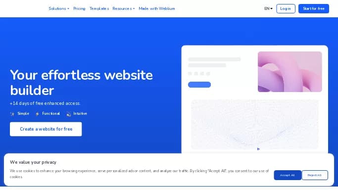 Weblium — бесплатная нейросеть   для no Code/Low Code разработки. Бесплатная версия с ограниченным функционалом, есть платные тарифы.