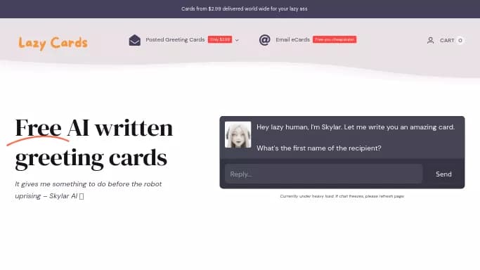 We Write Cards — платная нейросеть   для повышения продуктивности. Бесплатная версия с ограниченным функционалом, есть платные тарифы.