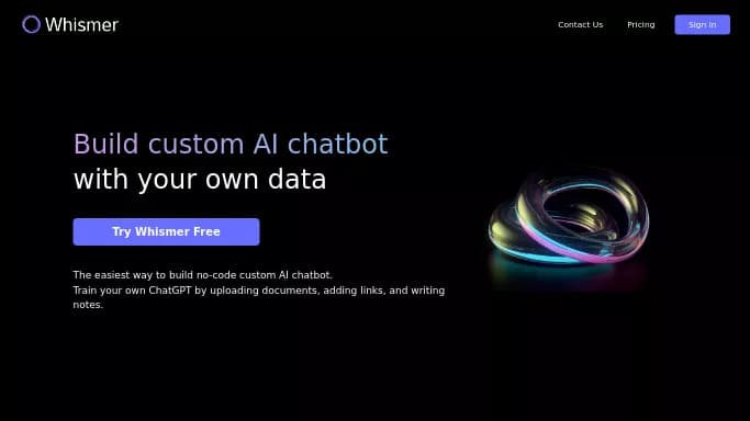 Whismer — платная нейросеть   — чат-бот. 