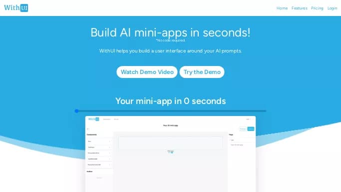 WithUI — бесплатная нейросеть   для дизайна. 