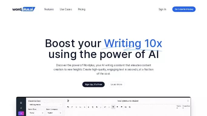 Wordplus.ai — платная нейросеть   для SMM. 
