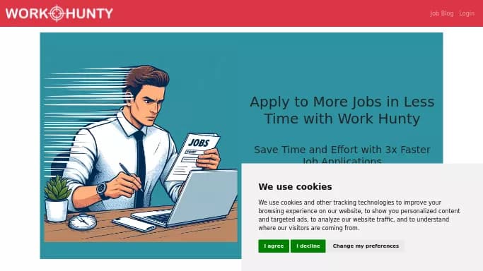 Work Hunty — бесплатная нейросеть   помогающие в управлении персоналом. 