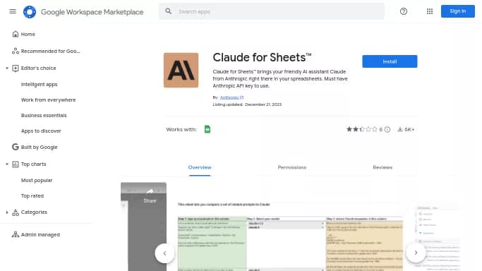 Claude For Sheets — бесплатная нейросеть   для таблиц и PDF. 