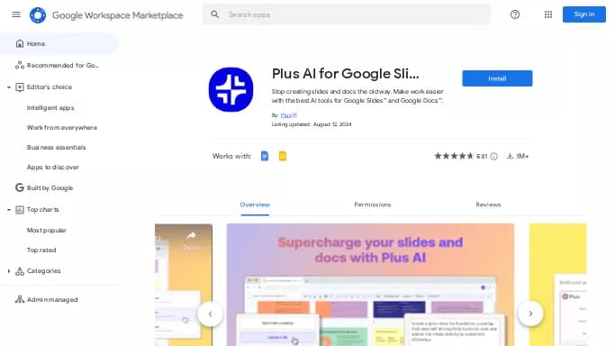Plus AI — бесплатная нейросеть   для создания презентаций. 