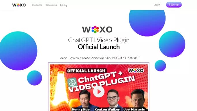 WOXO VidGPT — бесплатная нейросеть   для создания видео. Бесплатная версия с ограниченным функционалом, есть платные тарифы.