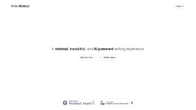 Writeminimal — бесплатная нейросеть   для написания текста. 