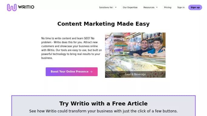 Writio — платная нейросеть   для написания текста,  для копирайтинга,  для SMM. Бесплатная версия с ограниченным функционалом, есть платные тарифы.