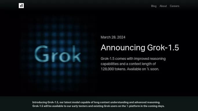 Grok-1.5 — бесплатная нейросеть  undefined, , модели LLM. 