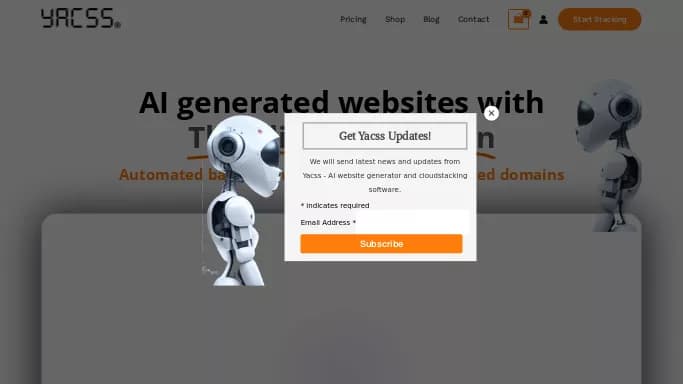 YACSS — платная нейросеть   для no Code/Low Code разработки. Бесплатная версия с ограниченным функционалом, есть платные тарифы.