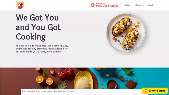 You Got Cooking — бесплатная нейросеть   для повышения продуктивности, для помощи в автоматизации. 