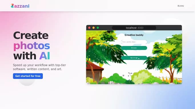 Zazzani AI — платная нейросеть   для написания текста. 