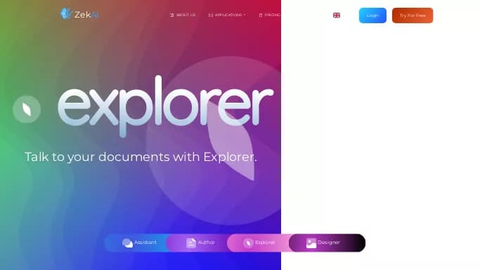 Zekai — бесплатная нейросеть   — чат-бот. Бесплатная версия с ограниченным функционалом, есть платные тарифы.