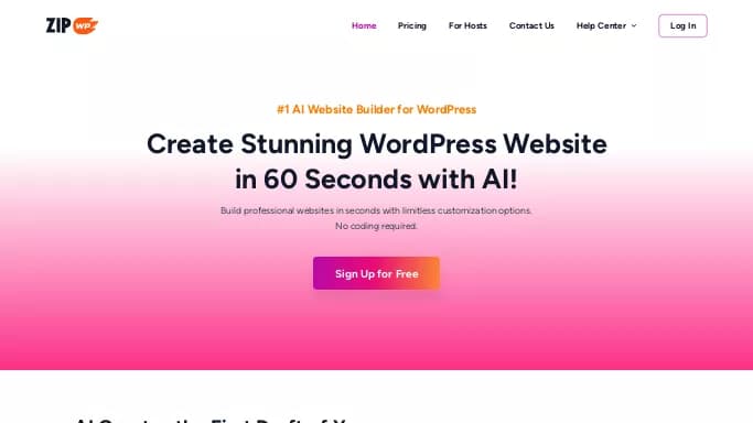 ZipWP — бесплатная нейросеть   для no Code/Low Code разработки. Бесплатная версия с ограниченным функционалом, есть платные тарифы.