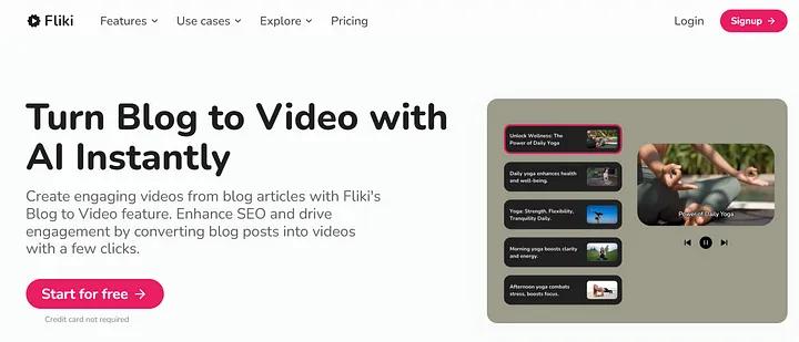 Fliki - нейросеть для создания видео