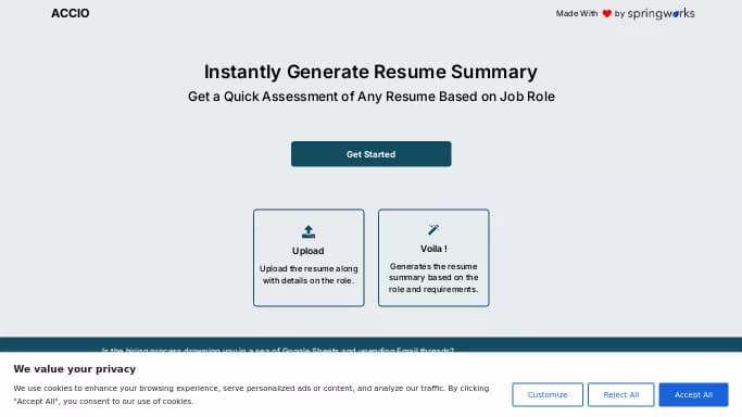 Accio — бесплатная нейросеть для суммаризации текста, для повышения продуктивности, для помощи в образовании.