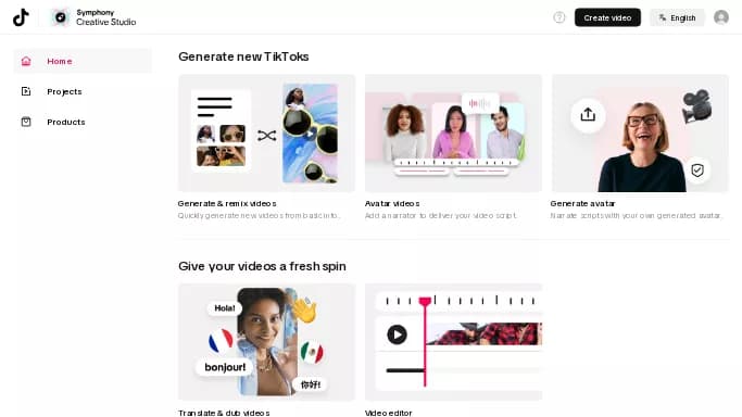 TikTok Symphony — бесплатная нейросеть для маркетинга, для SMM.
