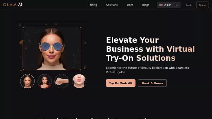 GlamAR — платная нейросеть для маркетинга, для стиля и моды.