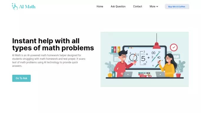 AI Math — бесплатная нейросеть для помощи в образовании.