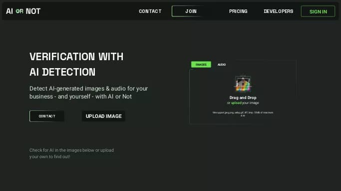 AI or Not — бесплатная нейросеть для определения ИИ, для копирайтинга. Бесплатная версия с ограниченным функционалом, есть платные тарифы.