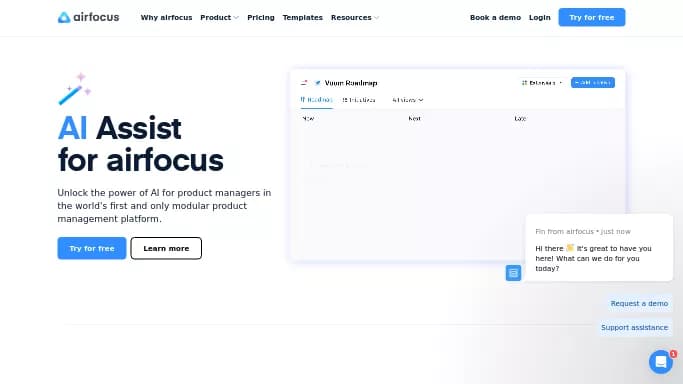 AI Assist by airfocus — платная нейросеть для копирайтинга. Бесплатная версия с ограниченным функционалом, есть платные тарифы.