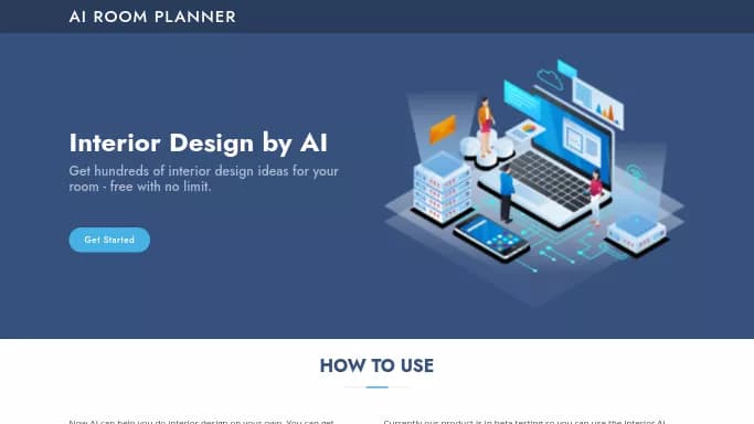 AI Room Planner — бесплатная нейросеть в сфере недвижимости и архитектуры. Бесплатная версия с ограниченным функционалом, есть платные тарифы.
