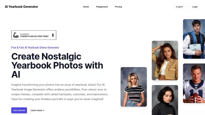 AI Yearbook Generator — бесплатная нейросеть для развлечений, для редактирования изображений. Бесплатная версия с ограниченным функционалом, есть платные тарифы.
