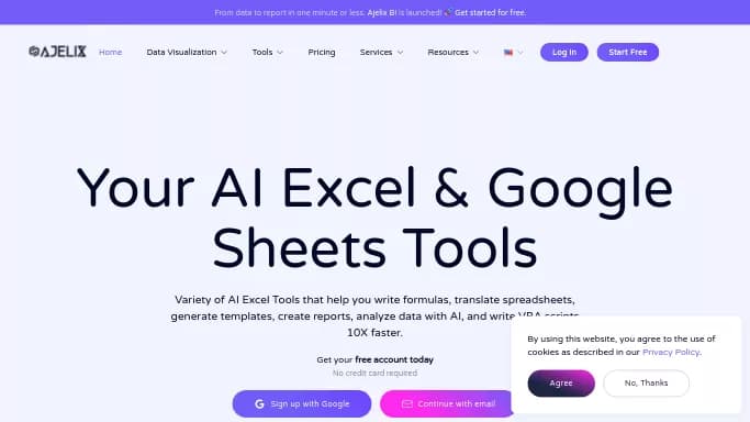Ajelix — бесплатная нейросеть для помощи в автоматизации, для таблиц и PDF. Бесплатная версия с ограниченным функционалом, есть платные тарифы.