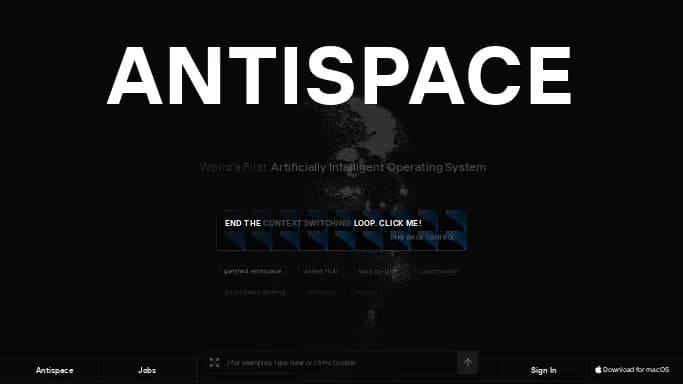 Antispace — платная нейросеть для повышения продуктивности, для помощи в автоматизации.