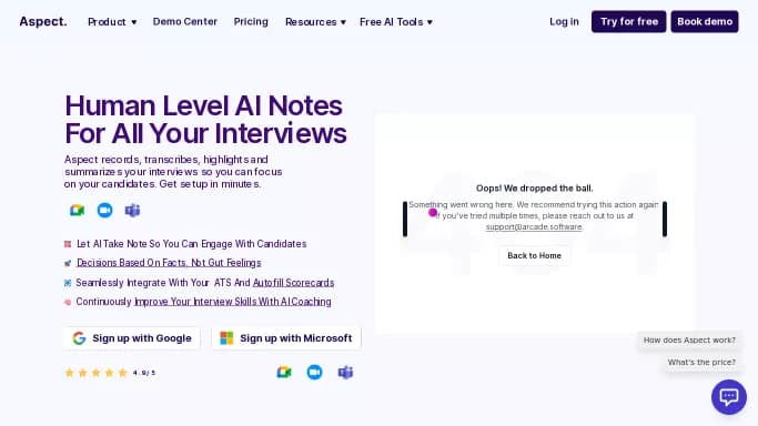 Aspect — бесплатная нейросеть помогающие в управлении персоналом.