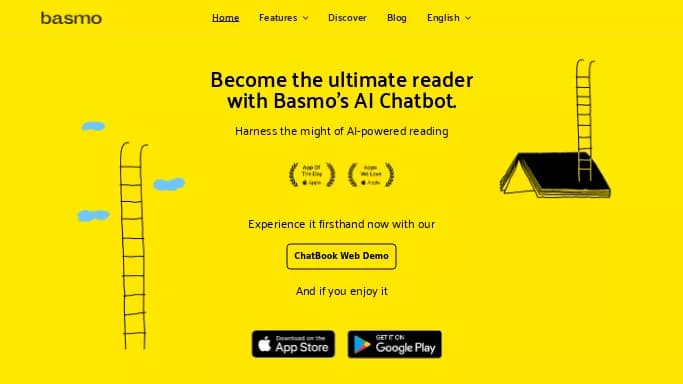 Basmo Chatbook — платная нейросеть для помощи в образовании. Бесплатная версия с ограниченным функционалом, есть платные тарифы.