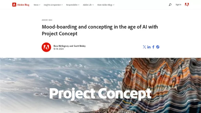 Adobe Project Concept — бесплатная нейросеть undefined.