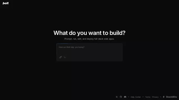 Bolt.new — бесплатная нейросеть для разработки программного обеспечения, для no Code/Low Code разработки.