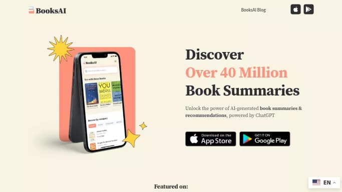BooksAI — бесплатная нейросеть для помощи в образовании, для суммаризации текста, для повышения продуктивности.