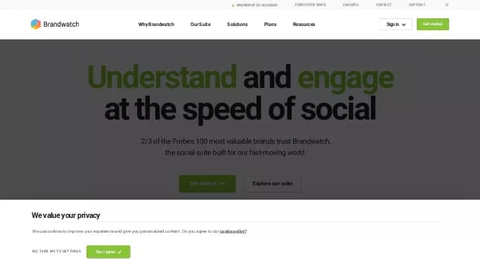 Brandwatch — платная нейросеть для маркетинга, для SMM, для научно-исследовательской деятельности.