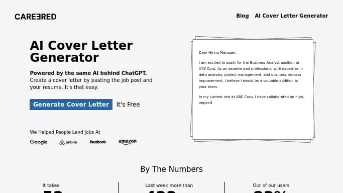 Careered AI — бесплатная нейросеть помогающие в управлении персоналом.