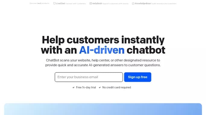 Chatbot AI — платная нейросеть для маркетинга, — чат-бот. Бесплатная версия с ограниченным функционалом, есть платные тарифы.