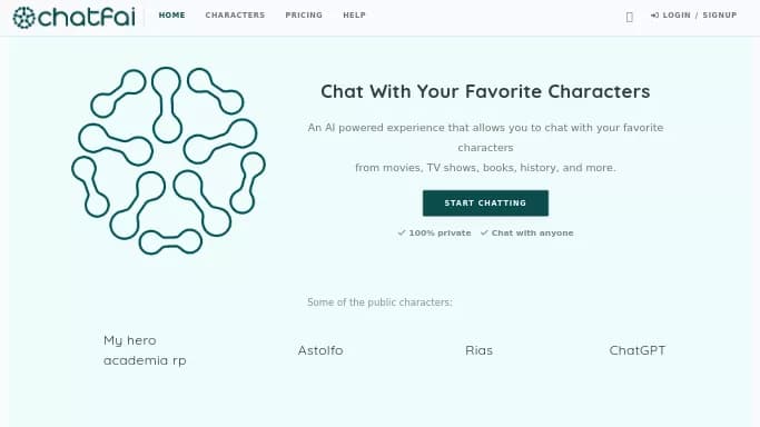 ChatfAI — бесплатная нейросеть для создания аватаров и цифровых 3D персонажей. Бесплатная версия с ограниченным функционалом, есть платные тарифы.