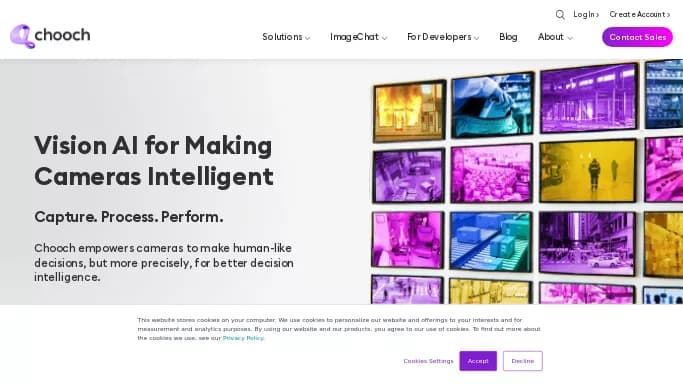 Chooch AI Vision — платная нейросеть для маркетинга.