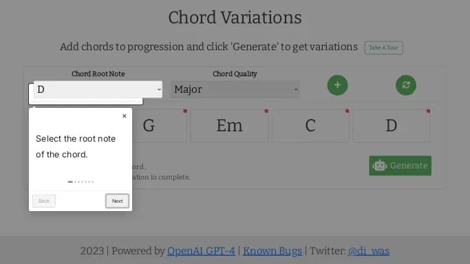Chord Variations — бесплатная нейросеть для редактирования аудио.