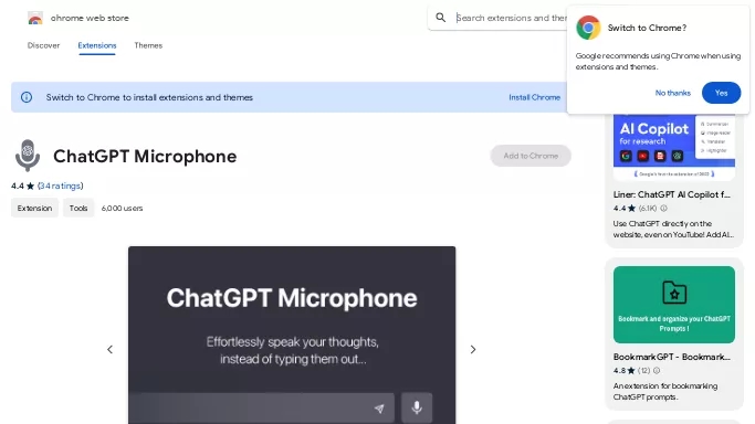 ChatGPT Microphone — бесплатная нейросеть для транскрибации аудио и видео, для повышения продуктивности, для помощи в образовании.